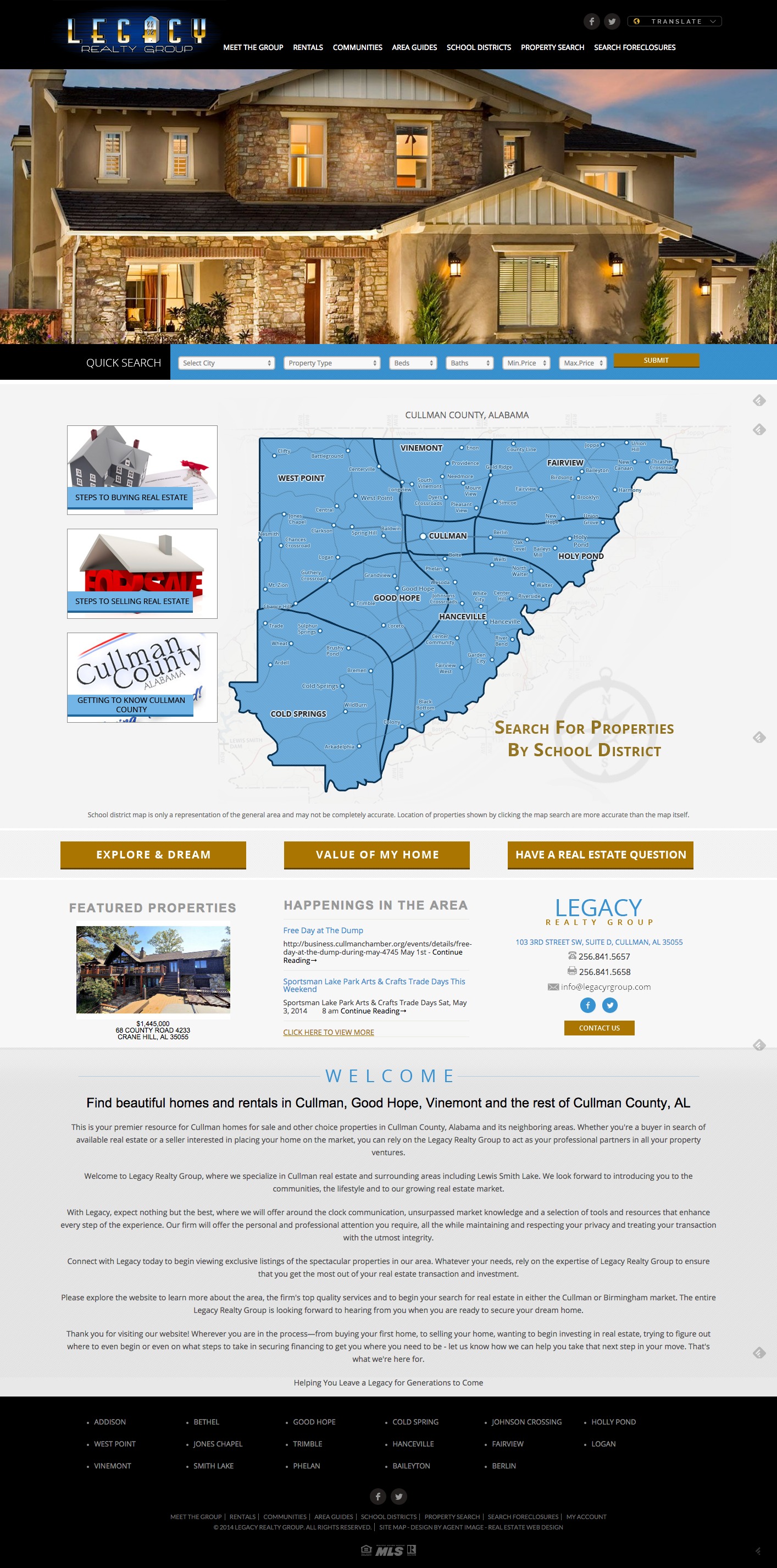 Legacy Realty Group Launches Cullman Real Estate site